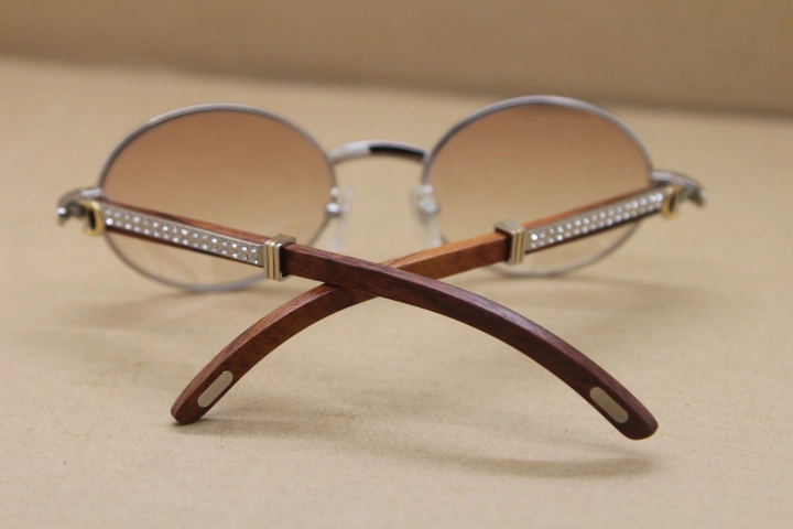 NEW Diamond Sunglasses 7550178 Wood Original  luxury brand Unisex Sunglasses