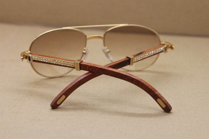 NEW Diamond Sunglasses 569 Wood Original  luxury brand Unisex Sunglasses