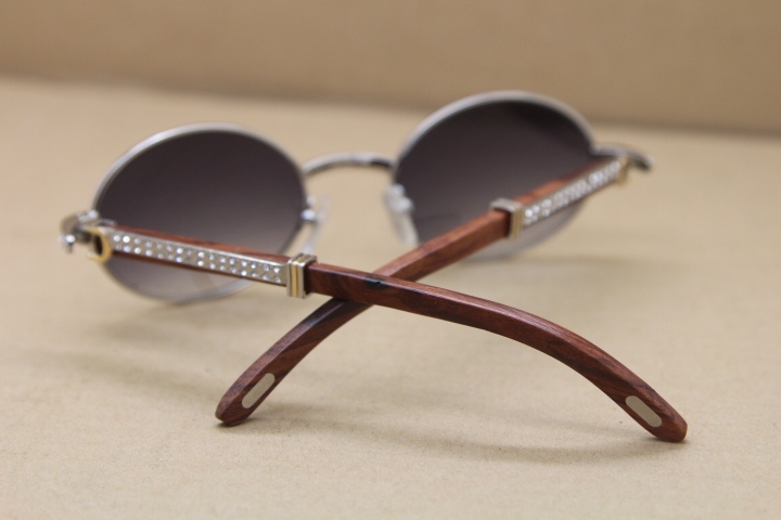 NEW Diamond Sunglasses 7550178 Wood Original  luxury brand Unisex Sunglasses