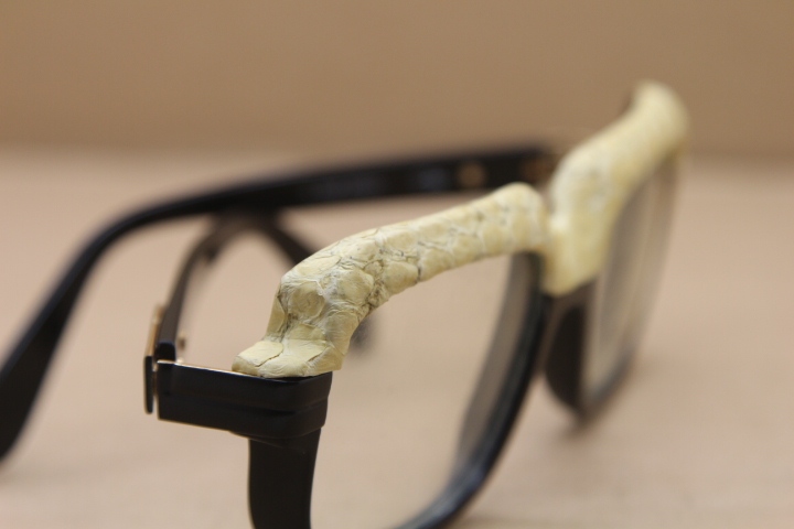 Hot VINTAGE Mod607 Snake leather Eyeglasses eye glasses frames for men brand