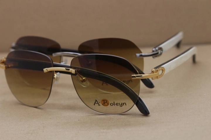 Hot inside of the arms are all black and outside of the arms of they are all white Rimless T8300829 Sunglasses