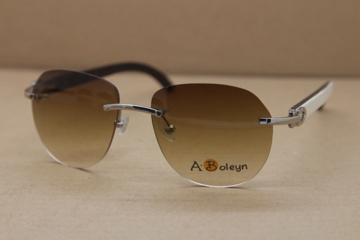 Hot inside of the arms are all black and outside of the arms of they are all white Rimless T8300829 Sunglasses