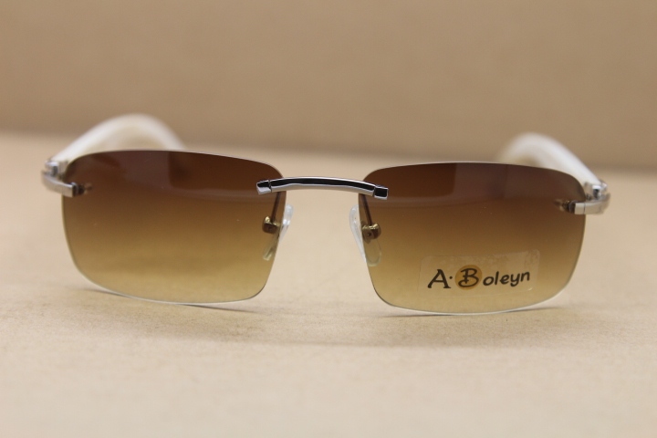 Free shipping Men Brand White Buffalo Horn Sunglasses glasses women brand designer 3524016