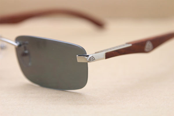 New Style Maybach THE ARTIST Sunglasses Rimless exclusive designer wood Glasses