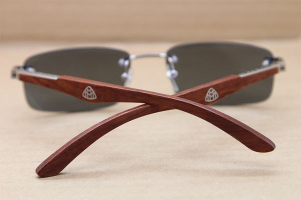 New Style Maybach THE ARTIST Sunglasses Rimless exclusive designer wood Glasses