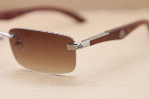 New Style Maybach THE ARTIST Sunglasses Rimless exclusive designer wood Glasses