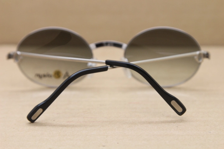 Cartier Manufacturers wholesale 1186111 Round Metal Sunglasses Exquisite Glasses