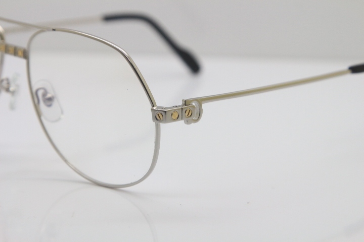 Cartier Metal  Material Unisex 1324912 Cartier CT Optical Wholesale Glasses Circular Eyeglasses