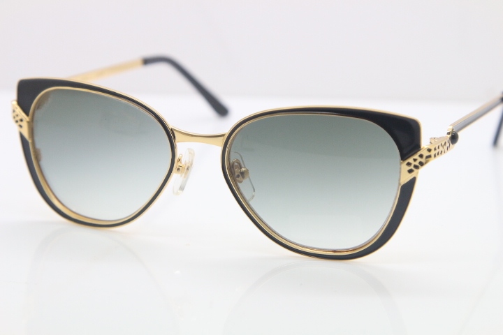 Luxury brand Metal Carter CT 6338248 Original Sunglasses in Black Gold Brown Lens New Sunglasses