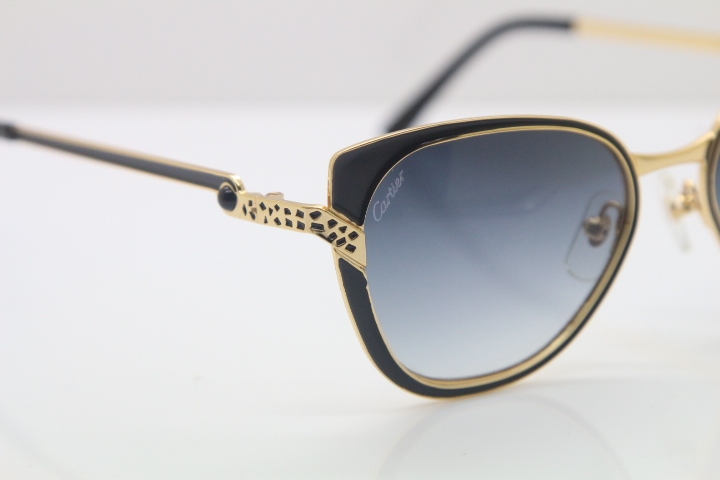 Luxury brand Metal Carter CT 6338248 Original Sunglasses in Black Gold Brown Lens New Sunglasses