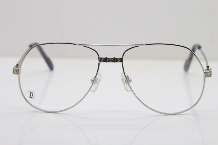 Cartier Metal  Material Unisex 1324912 Cartier CT Optical Wholesale Glasses Circular Eyeglasses