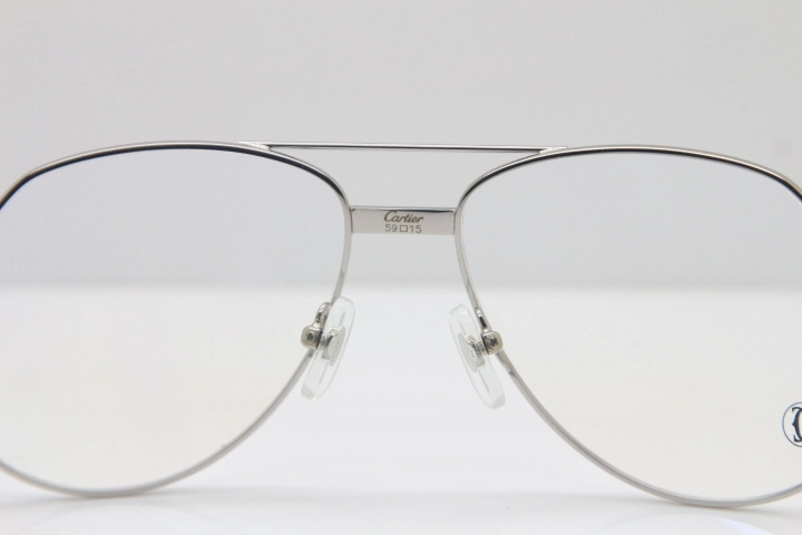 Cartier Metal  Material Unisex 1324912 Cartier CT Optical Wholesale Glasses Circular Eyeglasses