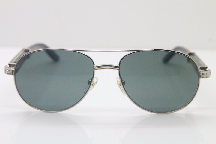 Carter CT Diamond 569 Black Mix White Genuine Natural Original Buffalo horn Sunglasses Gold Brown Lens Limited edition