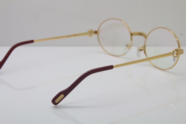 Cartier Wholesale Metal  Material Unisex  Optical CT1188008 Glasses Circular Eyeglasses