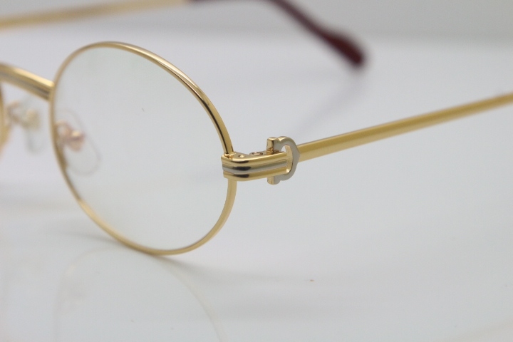 Cartier Wholesale Metal  Material Unisex  Optical CT1188008 Glasses Circular Eyeglasses