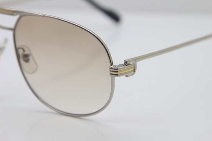 Cartier 1038366 Sunglasses Gold Brown Lens