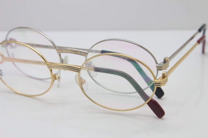 Cartier Wholesale Metal  Material Unisex  Optical CT1188008 Glasses Circular Eyeglasses