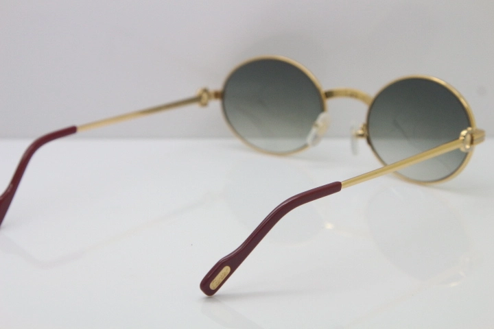 Wholesale Cartier CT 1188008 Sunglasses in Gold Brown Lens