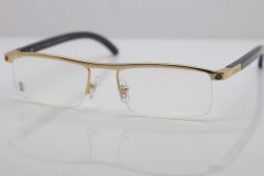 Cartier Optical 4581369 Black Buffalo Horn Eyeglasses