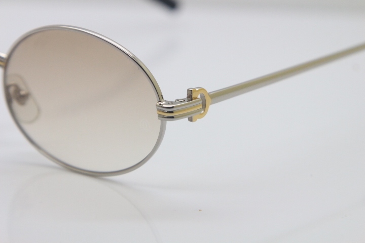 Wholesale Cartier CT 1188008 Sunglasses in Gold Brown Lens