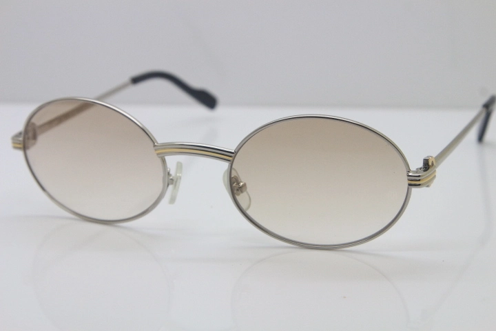 Wholesale Cartier CT 1188008 Sunglasses in Gold Brown Lens