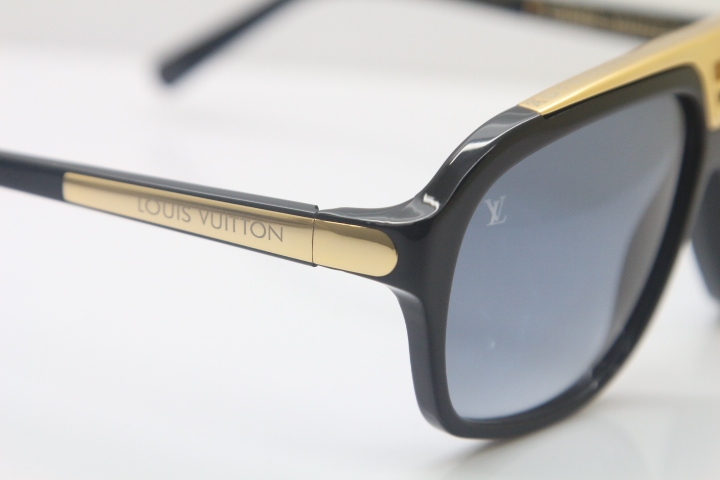 Wholesale LV Evidence Millionaire Z0105W Original Sunglasses in Black Mix Gold Gray Lens