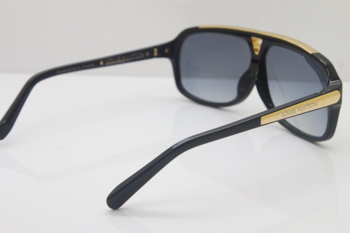 Wholesale  LV Evidence Millionaire Z0350E Original Sunglasses in Black Mix Gold Gray Lens