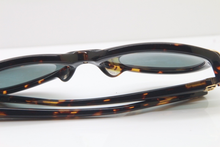 Cartier 1991 Vintage 1136125 Original Sunglasses In Tortoise Mix Gold Dark Lens