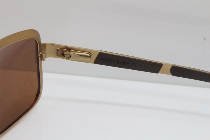 CARTIER T8200703 Sunglasses In Gold Brown Lens