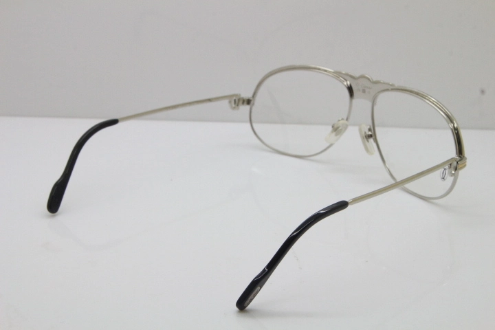 Cartier Crown Diamond 1112530 Original Eyeglasses In Silver