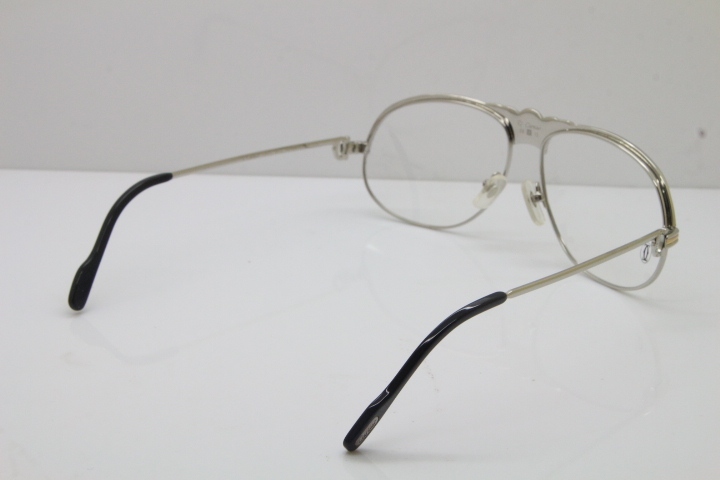 Cartier Crown Diamond 1112530 Original Eyeglasses In Silver