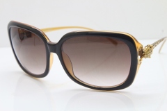 Cartier Leopard 1304 Diamond Sunglasses In Brown Mix Gold Brown Lens