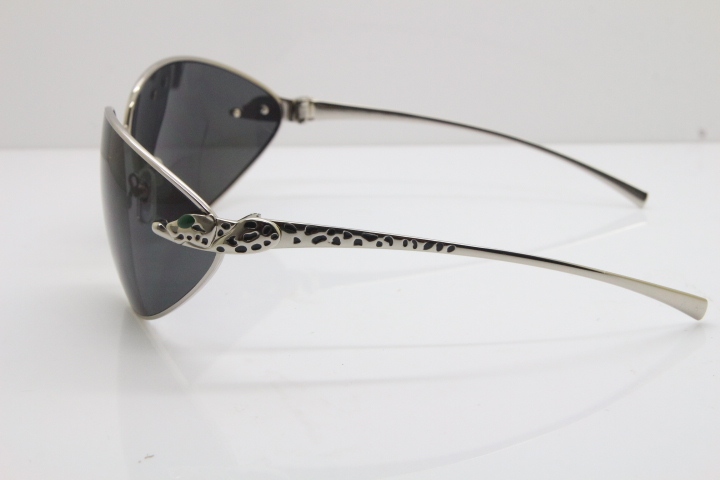 CARTIER Series Limited 1525/2000 Original Sunglasses In Silver Dark Lens