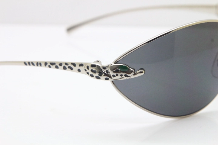 CARTIER Series Limited 1525/2000 Original Sunglasses In Silver Dark Lens