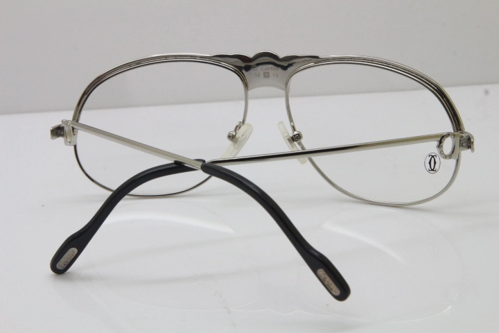 Cartier Crown Diamond 1112530 Original Eyeglasses In Silver