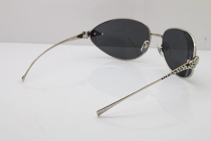 CARTIER Series Limited 1525/2000 Original Sunglasses In Silver Dark Lens