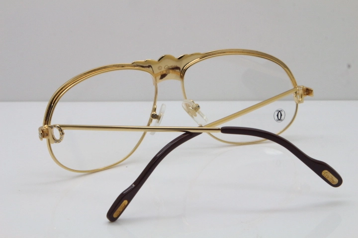 Cartier Crown Diamond 1112530 Original Eyeglasses In Gold