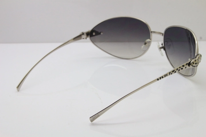 CARTIER Series Limited 1525/2000 Original Sunglasses In Silver Gray Lens