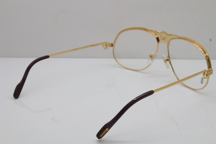 Cartier Crown Diamond 1112530 Original Eyeglasses In Gold