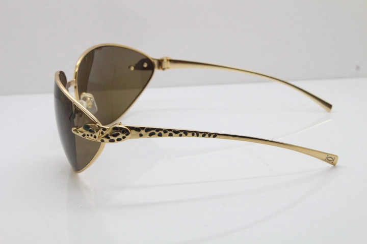 CARTIER Series Limited 1525/2000 Original Sunglasses In Gold Brown Lens