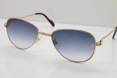 Cartier 1156479 Original Sunglasses In Gold Gray Lens