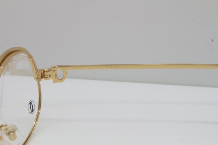 Cartier Crown Diamond 1112530 Original Eyeglasses In Gold