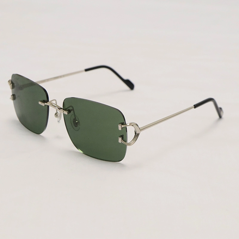 Cartier PICCADILLY CT3440 BIG C Decor Gold Occhiali Frame Rimless SunGlasses Size:57-19-145MM