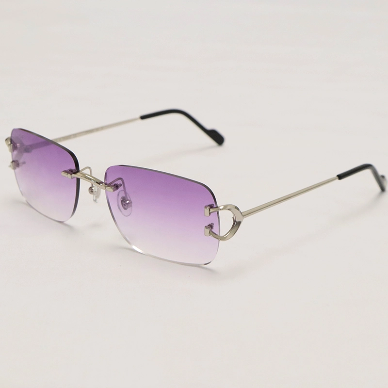 Cartier PICCADILLY CT3440 BIG C Decor Gold Occhiali Frame Rimless SunGlasses Size:57-19-145MM