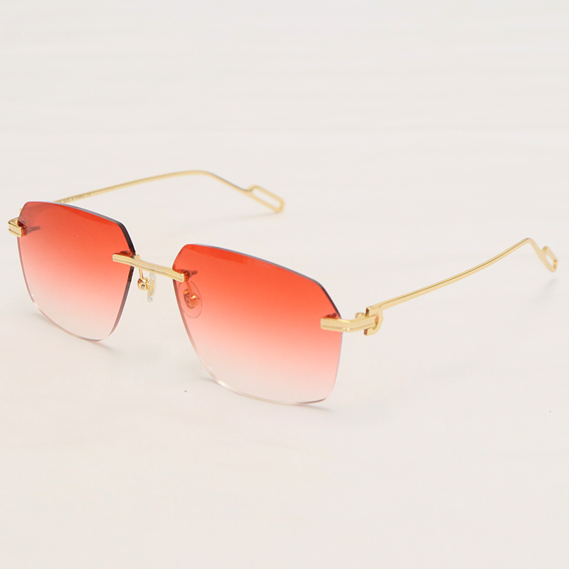 Cartier Metal Rimless CT01130 Sunglasses Size:60