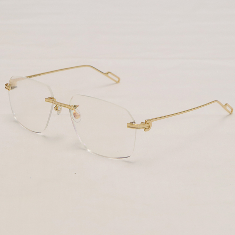 Cartier Metal Rimless CT01130 Sunglasses Size:60