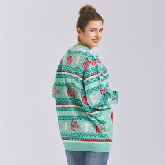 Knitted Christmas jumper 100% acrylic custom sweater with knitting patterns