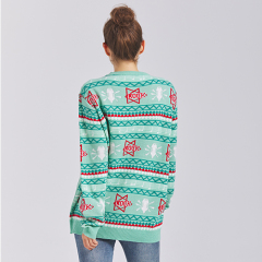 Knitted Christmas jumper 100% acrylic custom sweater with knitting patterns
