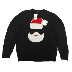 Customized Cool Santa Basics Mens Knitted Christmas Jumper