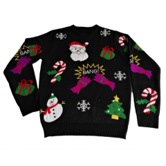 Customized Unisex Christmas Holiday Knitted Ugly Christmas Jumper